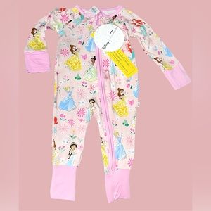 Three (3) Limited edition Disney Princess Little Sleepies Zippies NWT